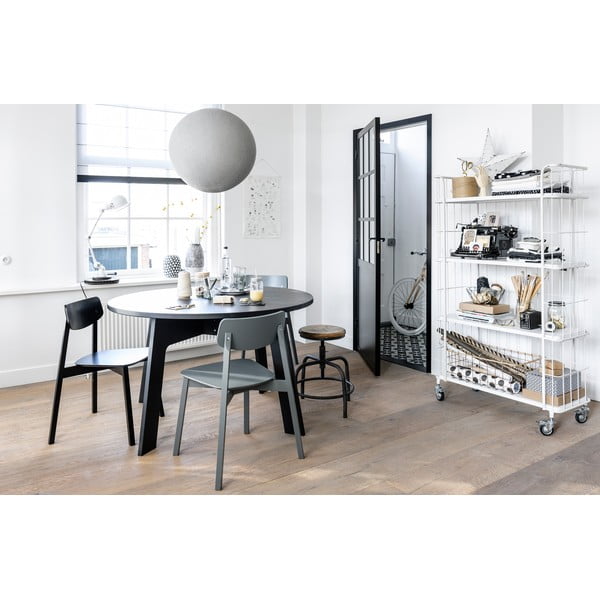 Šedá stolička se sedákem z mangového dřeva vtwonen Spider-image-1