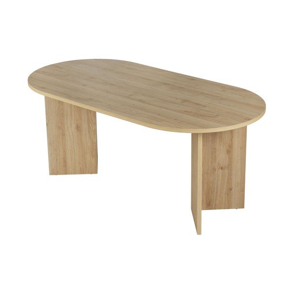 Jídelní stůl v dekoru dubu 89,5x180 cm Sablin – Kalune Design-image-1