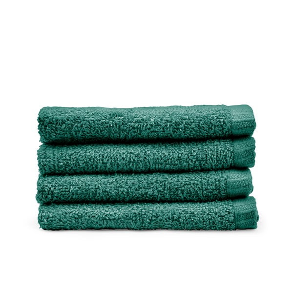 Zelené rychleschnoucí bavlněné ručníky v sadě 4 ks 30x30 cm Quick Dry – Catherine Lansfield
