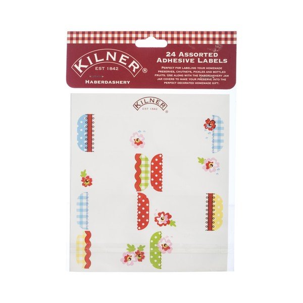 24 štítků na zavařovací sklenice Kilner