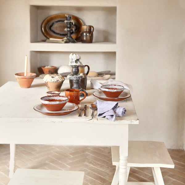 Mísa z kameniny v cihlovo-béžové barvě ø 17 cm Poterie – Casafina-image-3