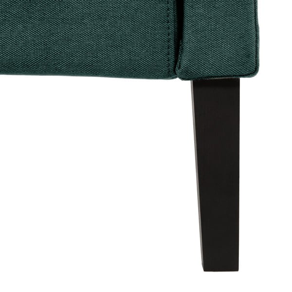 Petrolejově zelená postel s černými nohami Vivonita Windsor, 160 x 200 cm-image-1