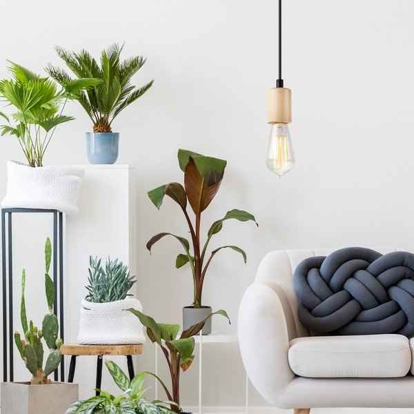 Závěsné svítidlo v přírodní barvě Leon – LAMKUR-image-1