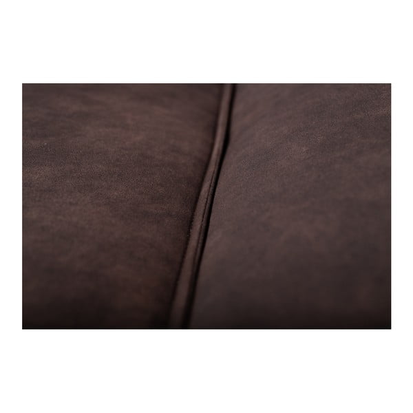 Hnědá pohovka z imitace kůže 224 cm Copenhagen – Scandic-image-4