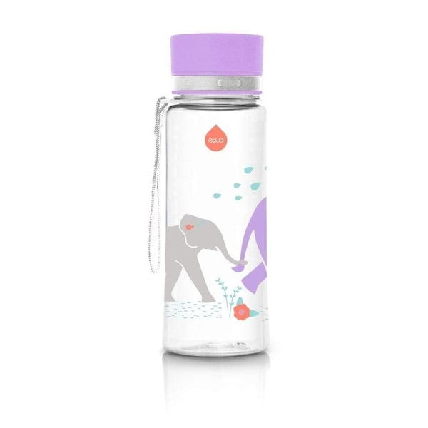 Fialová láhev Equa Elephant, 600 ml