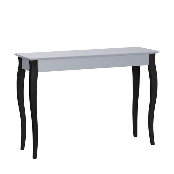 Tmavě šedý konzolový stolek s černými nohami Ragaba Lilo, šířka 105 cm