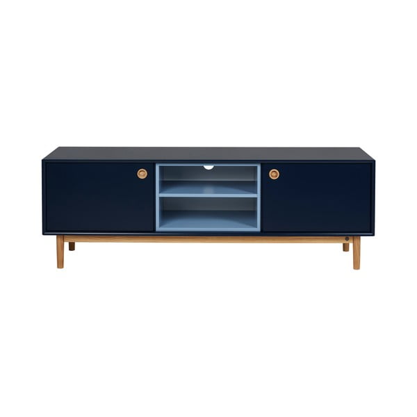 Tmavě modrý TV stolek 170x57 cm Color Box – Tom Tailor