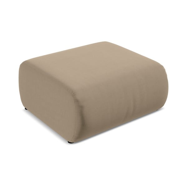 Béžová sametová podnožka Ekahi – Makamii-image-3