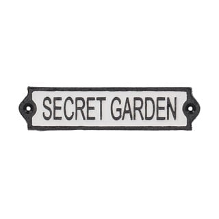 Litinová cedule 21x5 cm Secret Garden – Esschert Design