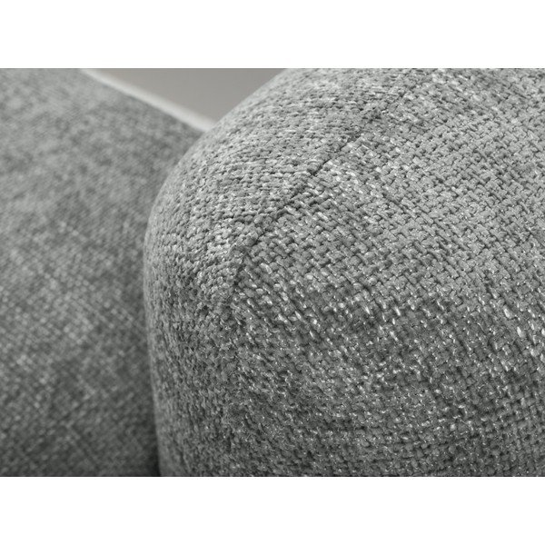 Šedá žinylková rozkládací/s úložným prostorem rohová pohovka (levý roh/s lenoškou) Mele – Makamii-image-4