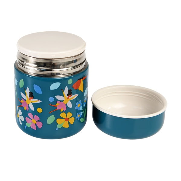 Modrá termoska na jídlo/dětská 280 ml Fairies in the Garden – Rex London-image-2