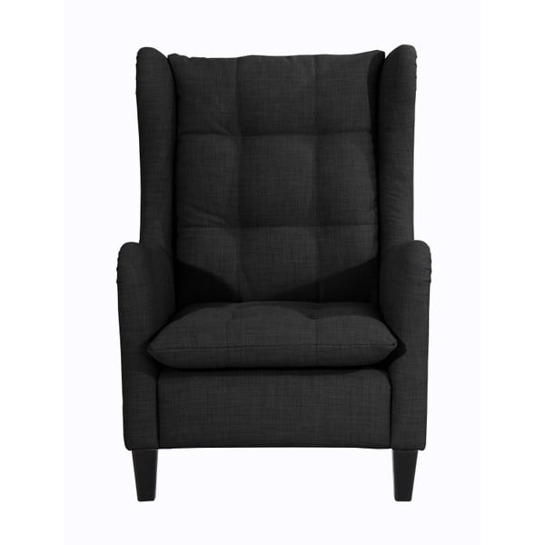 Antracitové křeslo ušák Max Winzer Merlon Anthracite-image-3