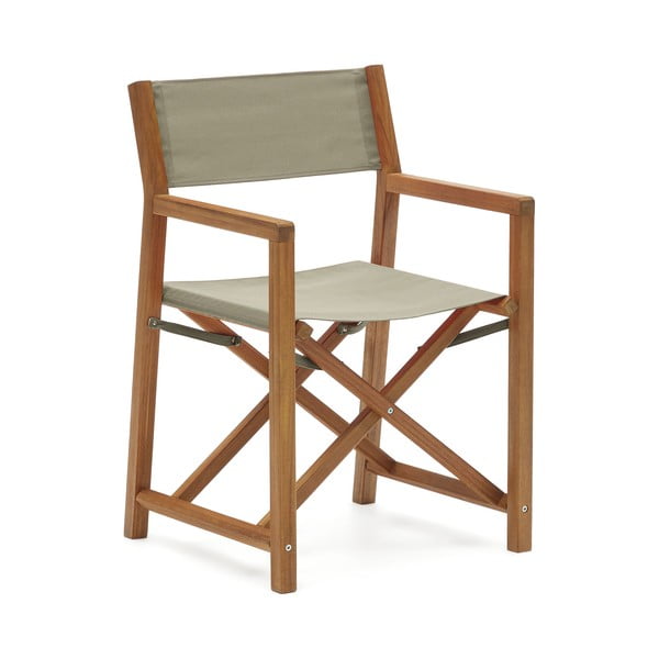 Zelené/přírodní dřevěné zahradní židle v sadě 2 ks Thianna – Kave Home