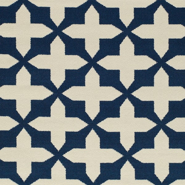 Tmavě modrý koberec Nourison Baja Chivay, 229 x 160 cm