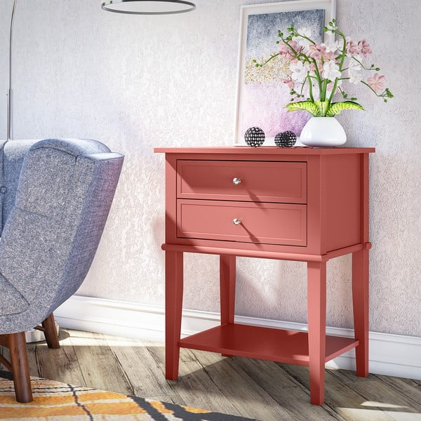 Noční stolek v cihlové barvě Franklin – Støraa-image-4