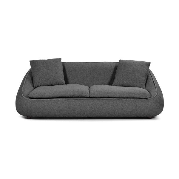 Tmavě šedá pohovka Kave Home Safira, 220 cm-image-2