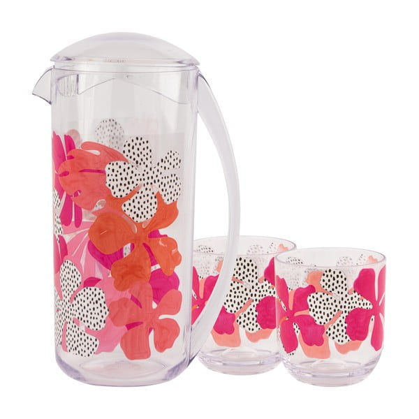 Růžovo-oranžový piknikový džbán Navigate, 2 l-image-1