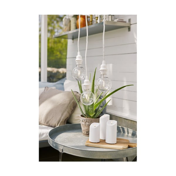 Bílý kabel s koncovkou pro žárovku Star Trading Ute, délka 5 m-image-1