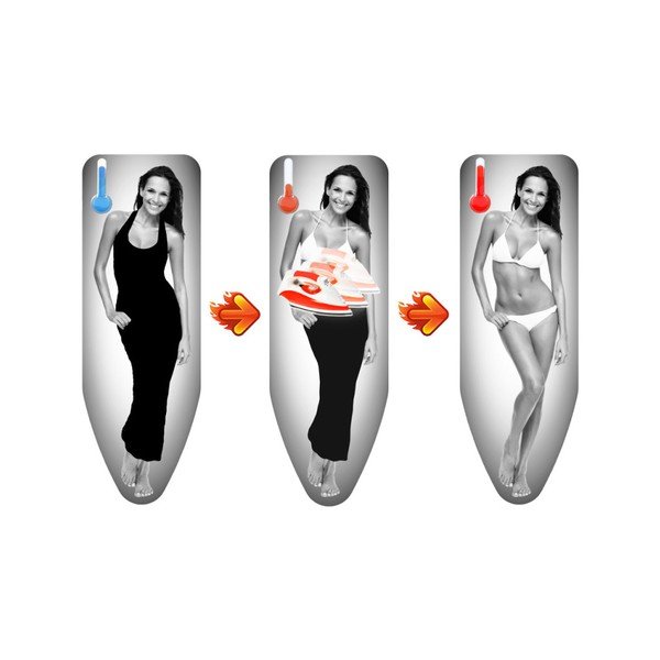 Potah na žehlicí prkno s termoefektem Colombo New Scal Magique Woman, 130 x 50 cm