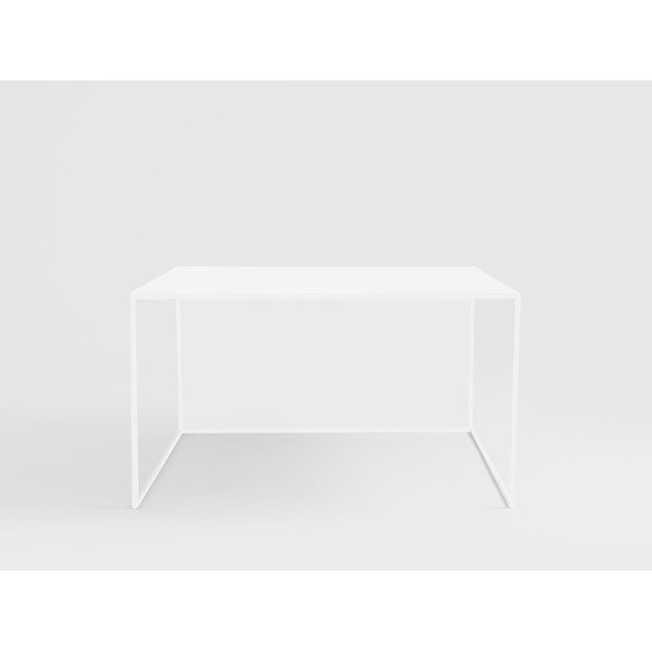 Bílý kovový konferenční stolek 80x80 cm 2Wall – CustomForm-image-1