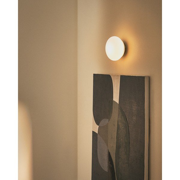 Bílé/černé nástěnné svítidlo ø 15 cm Bamila – Kave Home-image-1