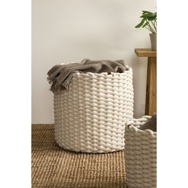 Látkový košík ø 40x40 cm Peach Skin Round XL – Bigso-image-1