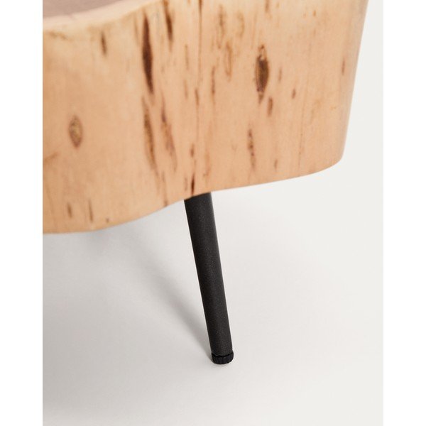 Kulatý konferenční stolek s deskou z akácie v přírodní barvě 49x47 cm Tanive – Kave Home-image-3