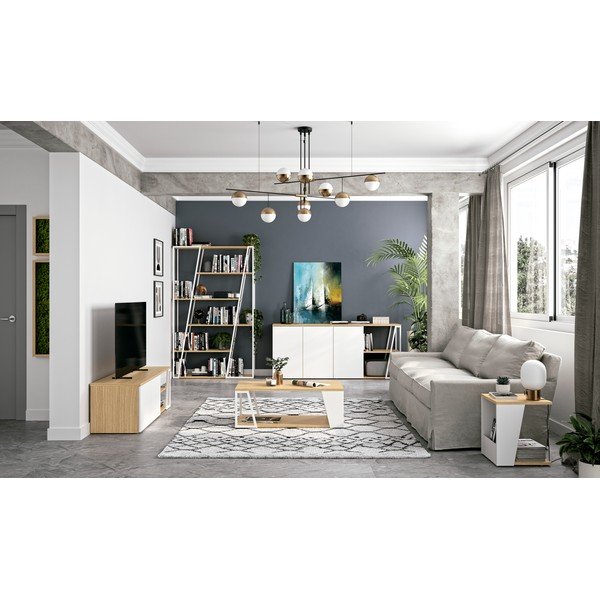 Konferenční stolek s deskou v dubovém dekoru 40x40 cm Albi - TemaHome-image-3