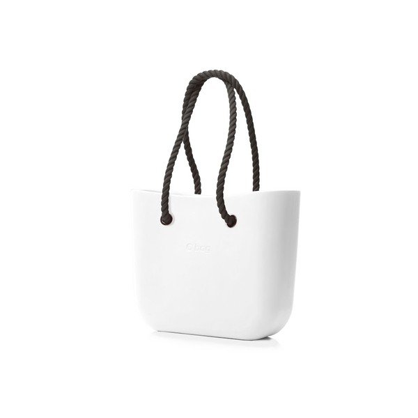 Taška O bag s černými uchy, bílá