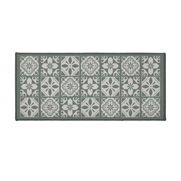 Zelená textilní koupelnová předložka 50x120 cm Constantine – douceur d'intérieur