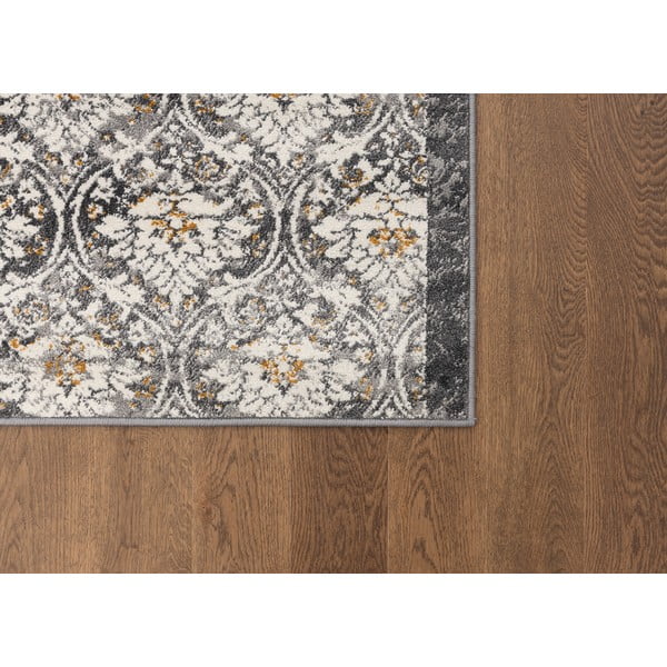 Tmavě šedý/slonovinový běhoun 80x250 cm Soft Viskan – FD-image-4