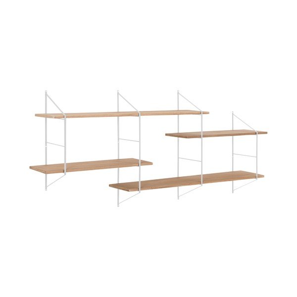 Bílá patrová police z masivu pavlovnie Belfast - Actona-image-1