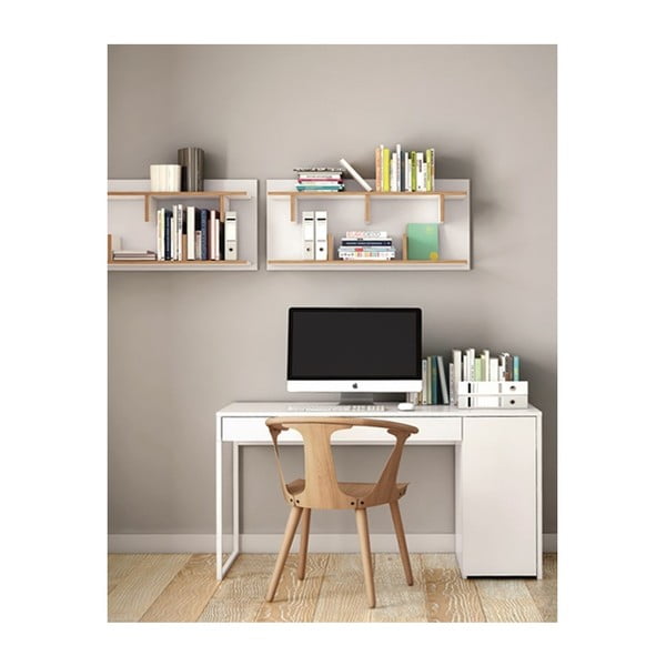 Bílý pracovní stůl TemaHome Prado-image-2