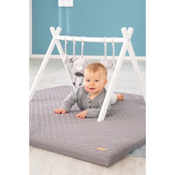 Tmavě šedá dětská hrací podložka 120x120 cm Style – Roba-image-1