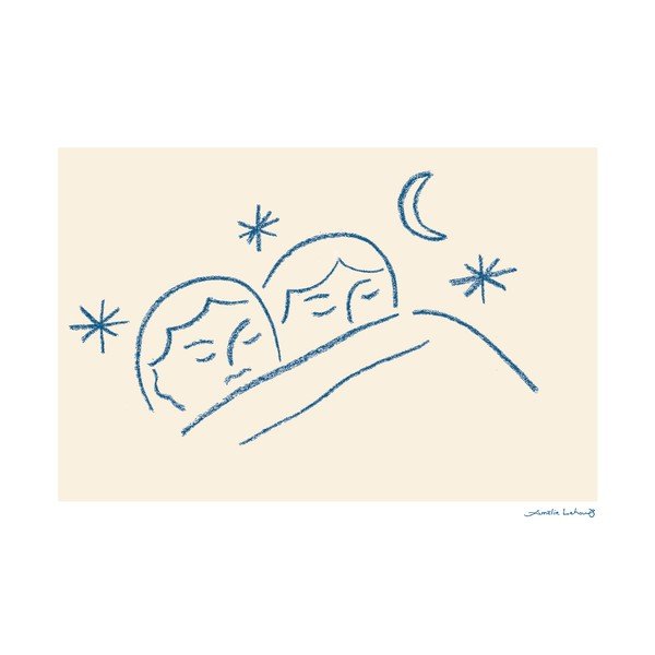 Plakát 40x30 cm Slumber – Amélie Lehoux – The Poster Club
