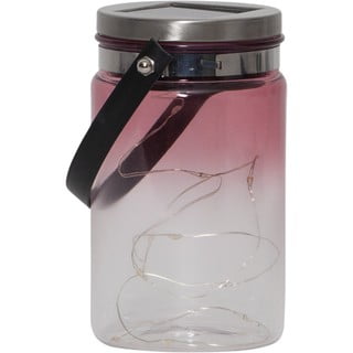 Venkovní solární lucerna Star Trading Tint Lantern Pink, výška 15 cm