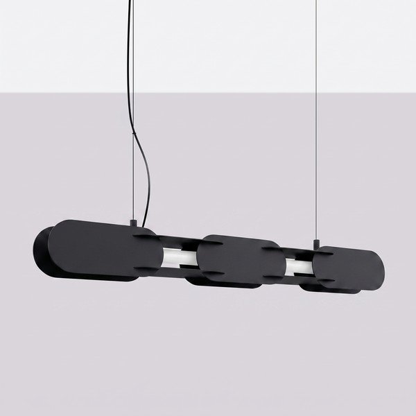 Černé kovové LED závěsné svítidlo CHAIN – Thoro-image-4