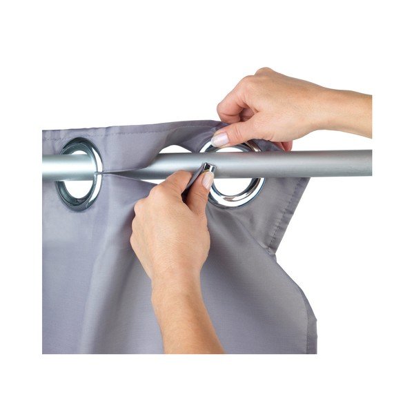 Šedý sprchový závěs Wenko Comfort Flex, 180 x 200 cm-image-2