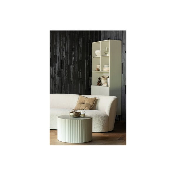 Krémová knihovna z borovicového dřeva 90x200 cm Miller – WOOOD-image-4