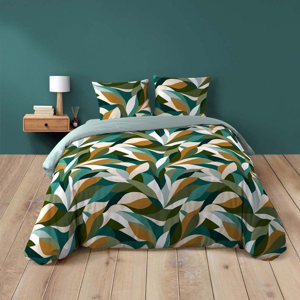 3dílné bavlněné povlečení na dvoulůžko/prodloužené 240x220 cm Swan – douceur d'intérieur