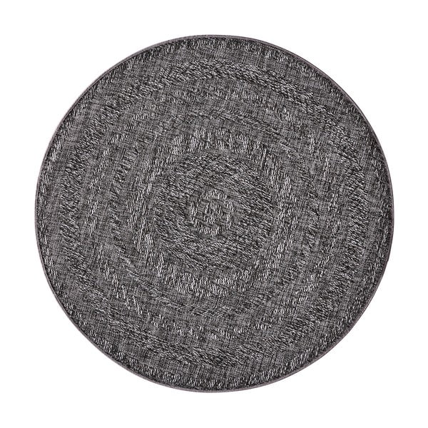 Tmavě šedý venkovní koberec NORTHRUGS Almendro, Ø 160 cm