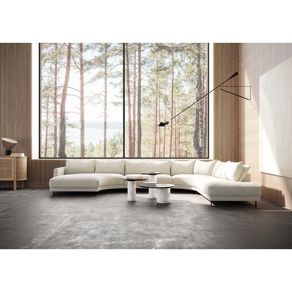 Béžová rohová pohovka do "U" Samba – Furninova -image-1