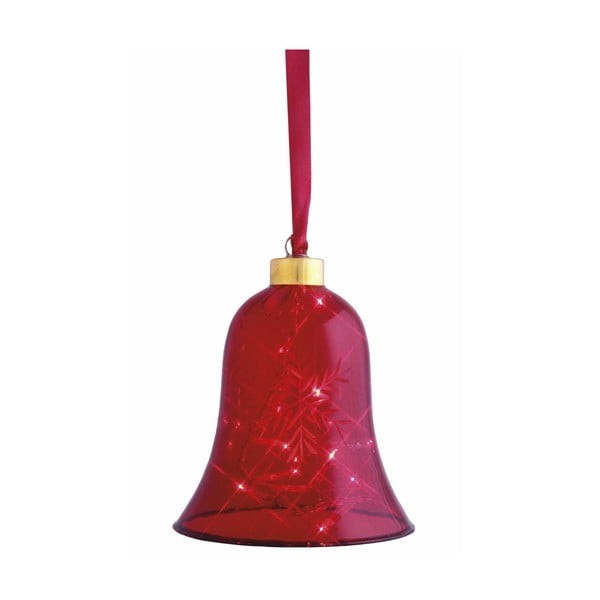 Svítící zvonek Vesta Red, 12 cm