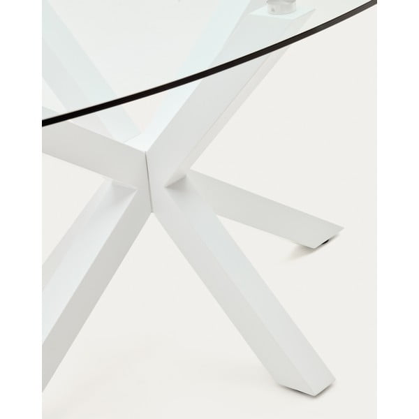 Jídelní stůl se skleněnou deskou 100x200 cm Argo – Kave Home-image-1