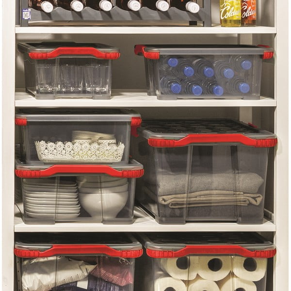 Plastový úložný box s víkem Evo Total - Rotho-image-1