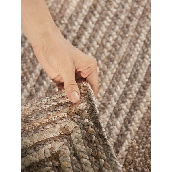 Oboustranný/ručně tkaný jutový běhoun ve světle přírodní barvě/v tmavě přírodní barvě 80x300 cm Juno – Hanse Home-image-4