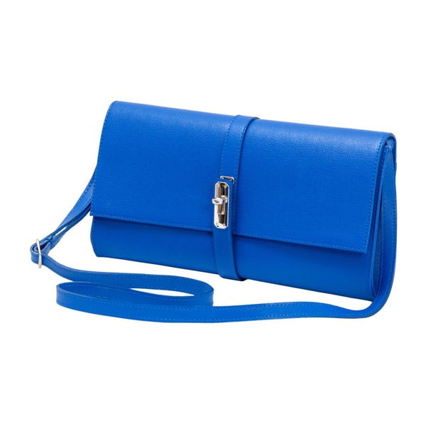 Modrá kožená kabelka Andrea Cardone 1010