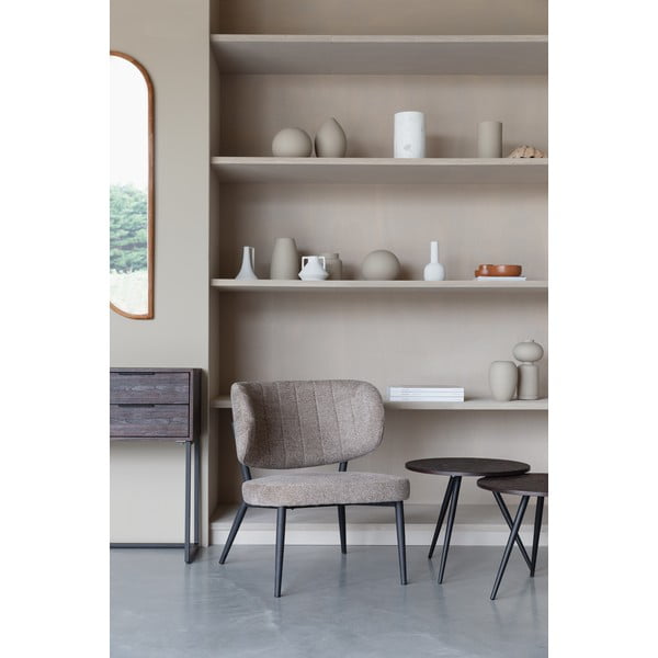 Světle hnědé křeslo Sanne – White Label-image-1