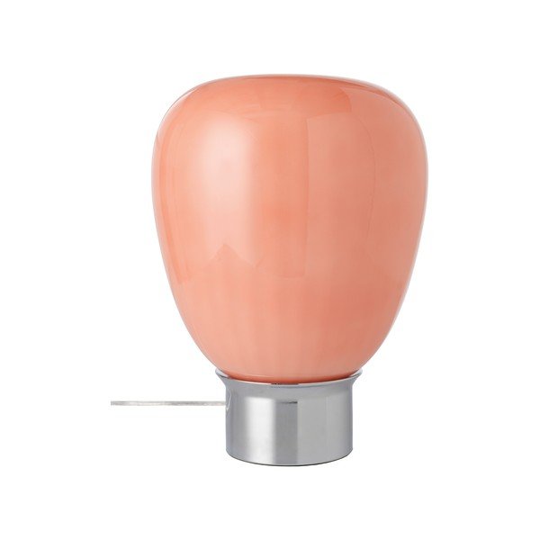 Růžová/v leskle stříbrné barvě skleněná stolní lampa (výška 34 cm) Balloon – Ellos Home