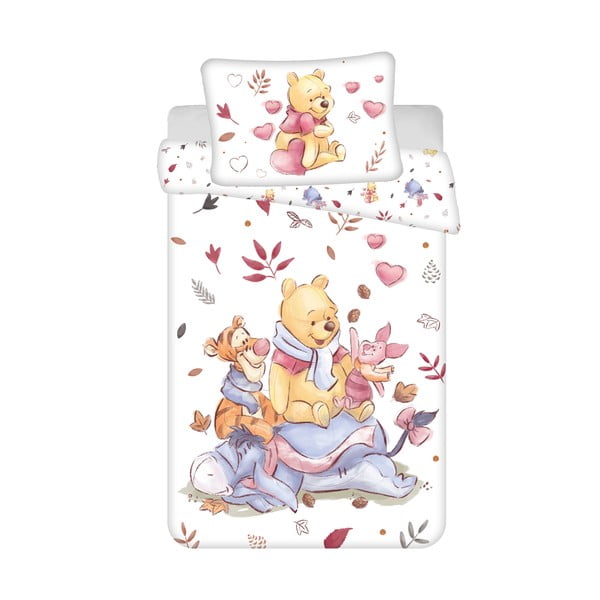 Bavlněné dětské povlečení do postýlky 100x135 cm Winnie the Pooh – Jerry Fabrics